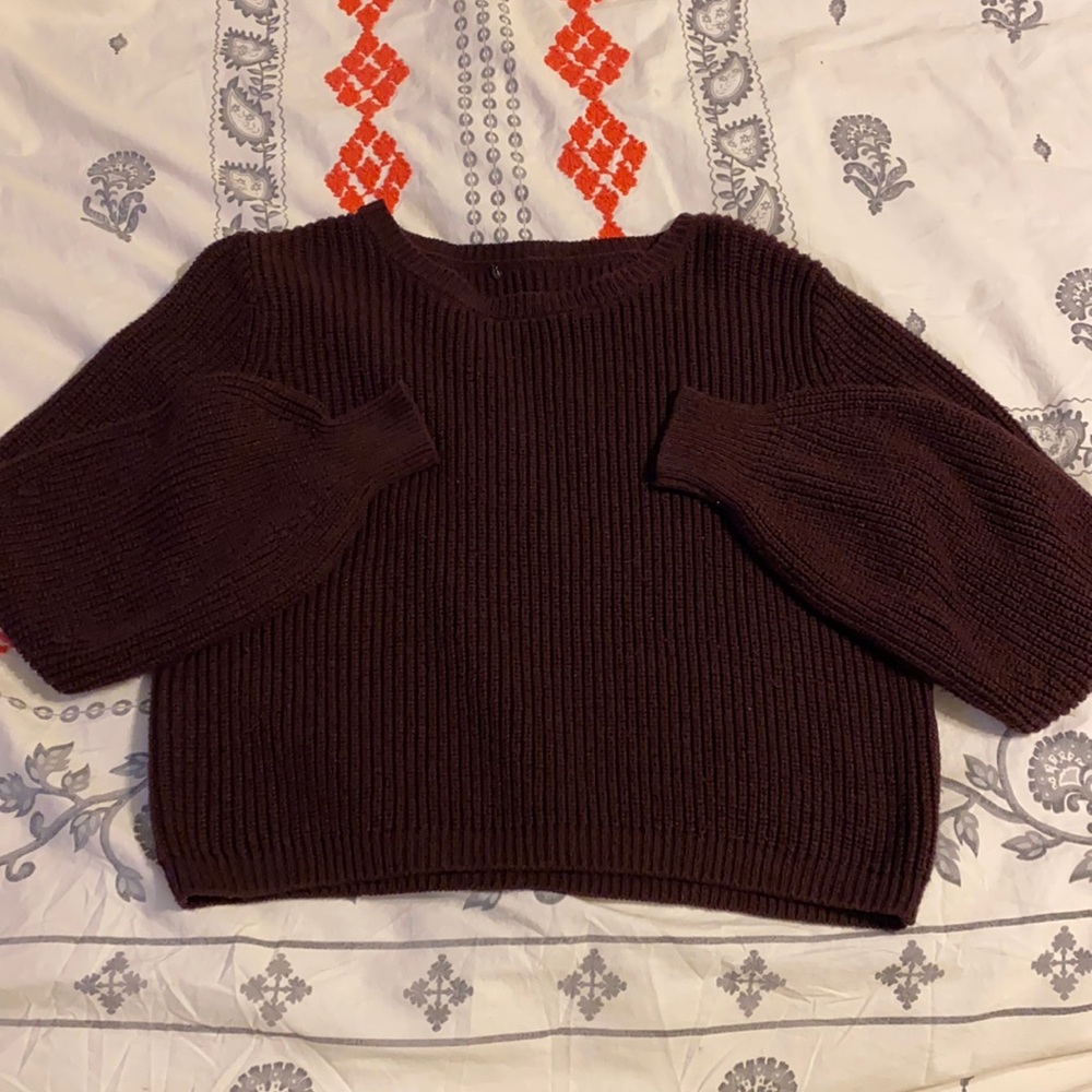 dark purple sweater